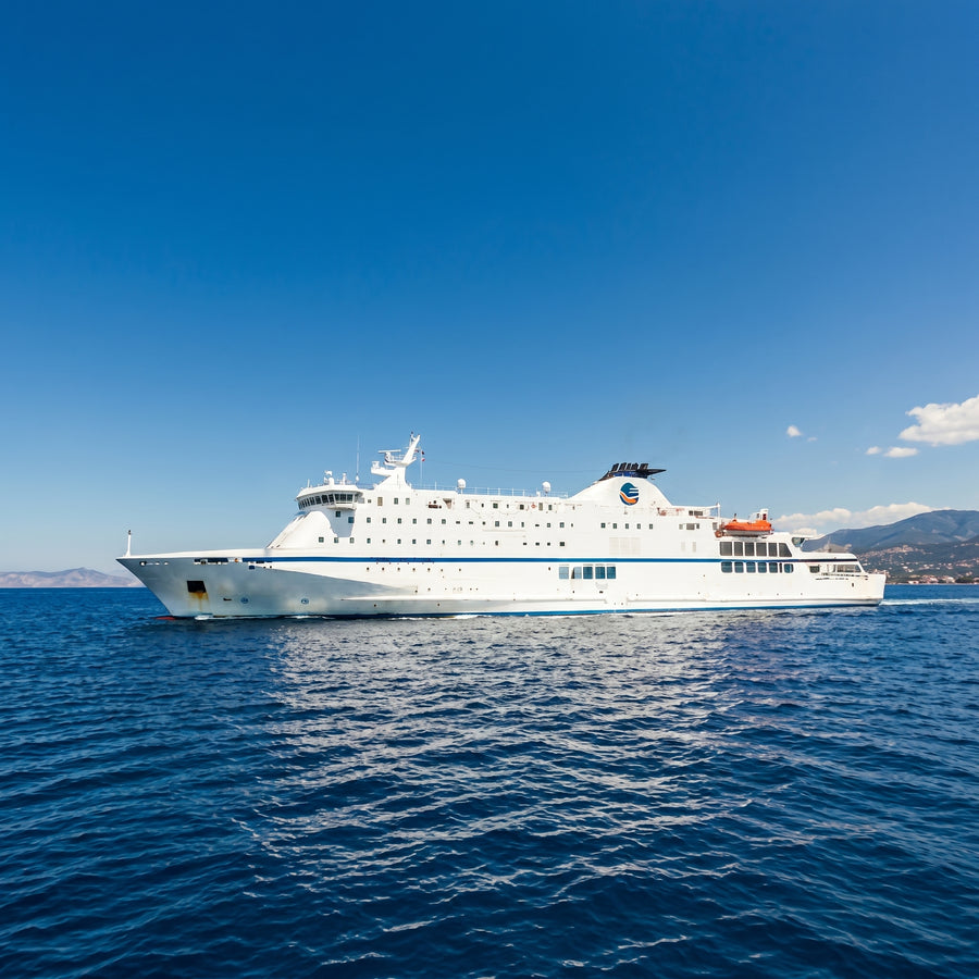 Cruise ship at port