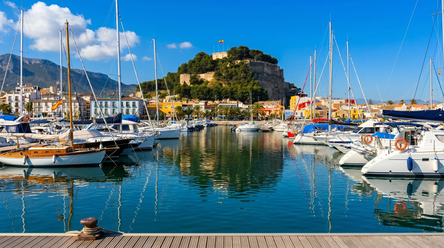 Marina yacht view