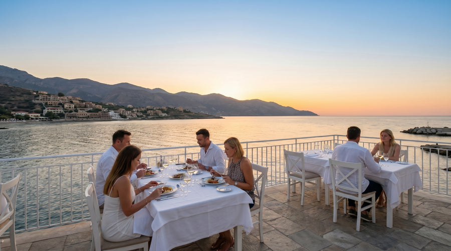 Dining by the sea
